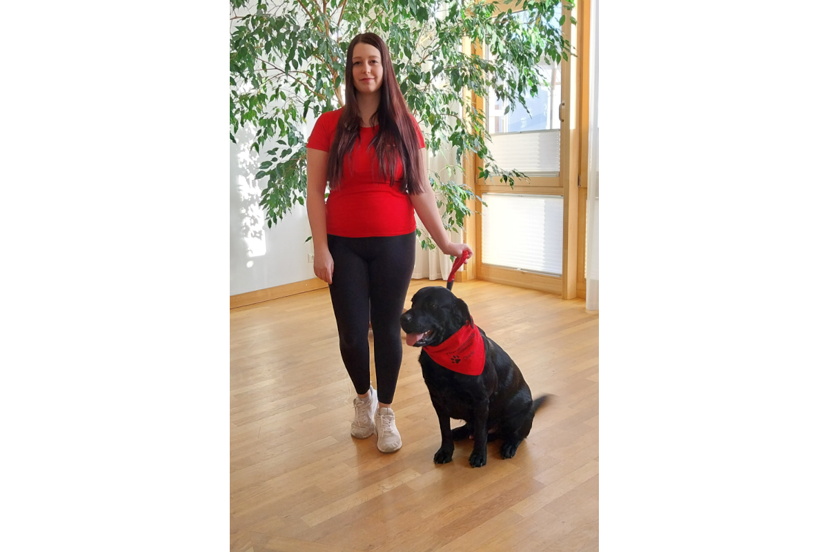 Denise und Hund Charlie